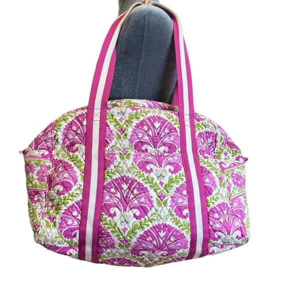 Vera Bradley Pink Gym Duffle Bag Julep Tulip- Retired Pattern - Picture 1 of 7